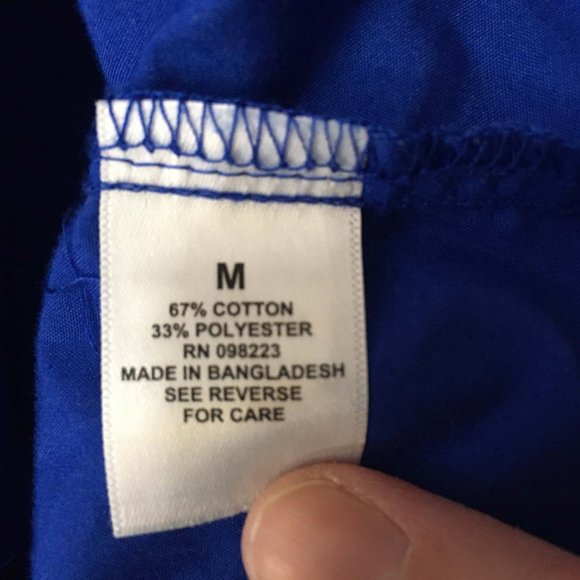 Magellan Mens Blue Sportswear Vented Fishing Button Front shirt Moisture Wicking - Picture 8 of 9